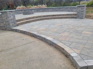 Patio Raised With Firepit