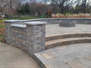 Patio Raised With Pillars