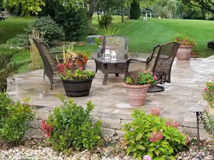 Patio Raised With Plantings