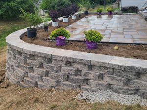 Wall Segmented with Patio Complete